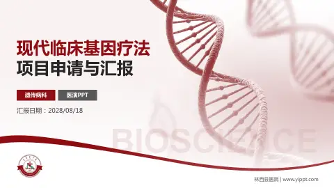 林西县医院项目申请与汇报PPT模板