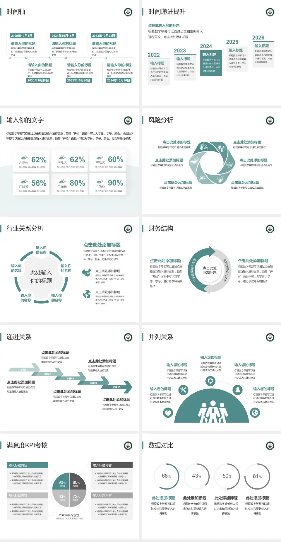 萍矿总医院病例分享与讨论PPT模板4:3格式幻灯片预览图3