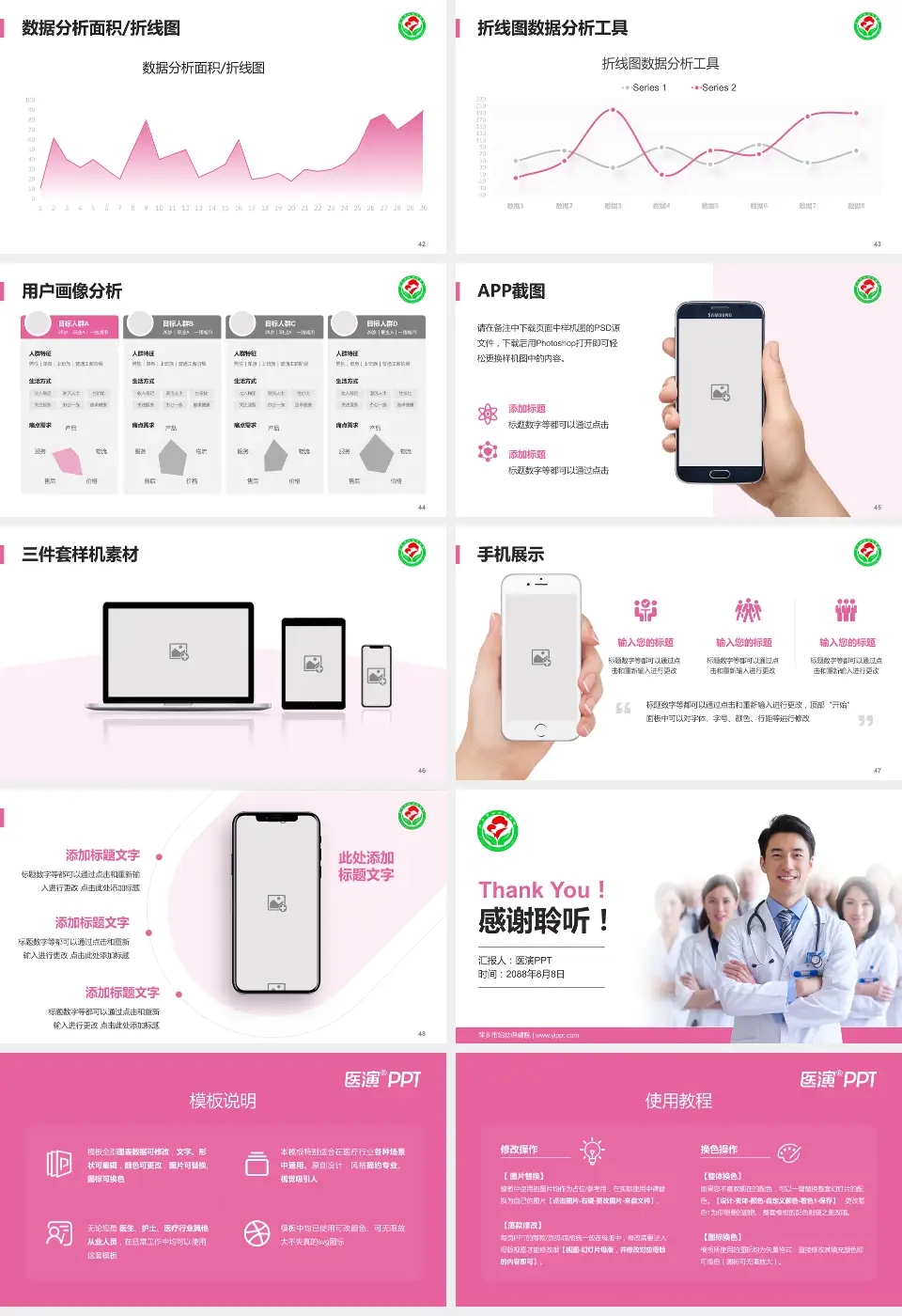 萍乡市妇幼保健院科室介绍与推广PPT模板16:9格式幻灯片预览图6