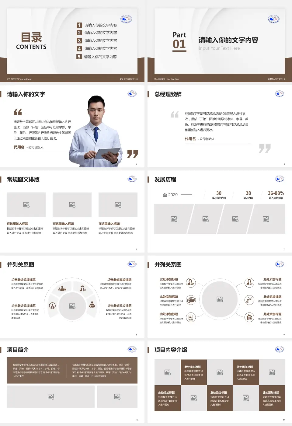 景德镇市中医院医院管理报告PPT模板16:9格式幻灯片预览图2