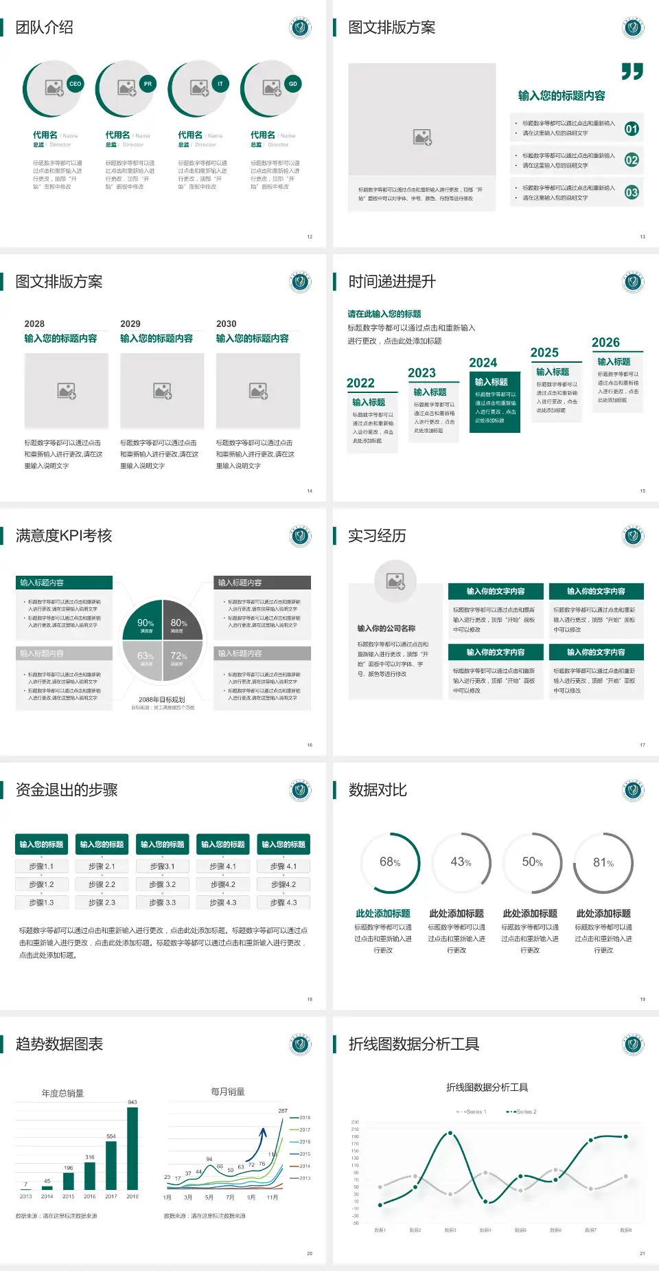 萍乡市人民医院培训与教育PPT模板4:3格式幻灯片预览图3