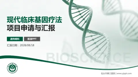 包头市第三医院项目申请与汇报PPT模板