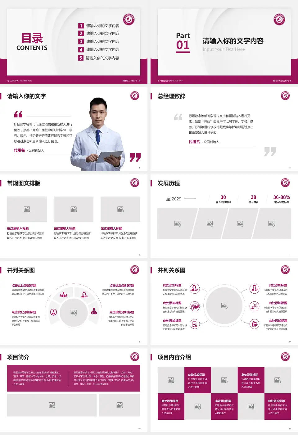 赣州市妇幼保健院医院管理报告PPT模板16:9格式幻灯片预览图2