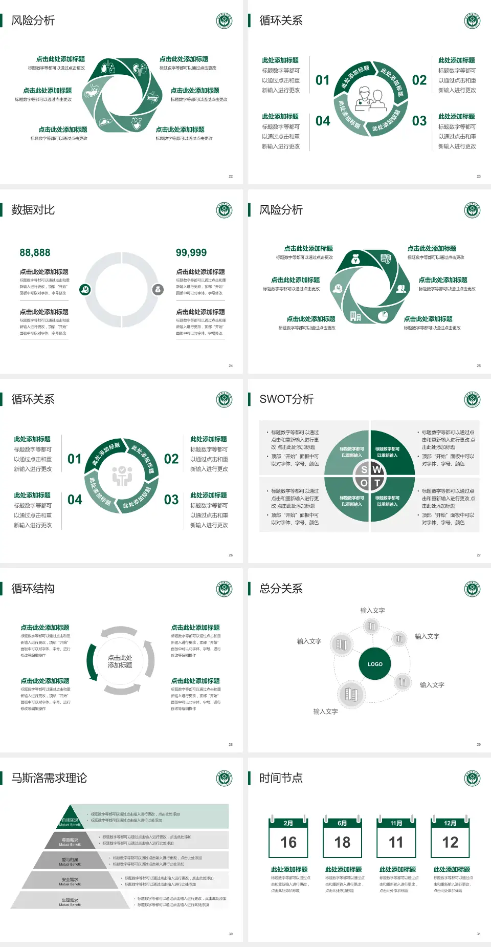包头市第三医院科研成果展示PPT模板4:3格式幻灯片预览图4