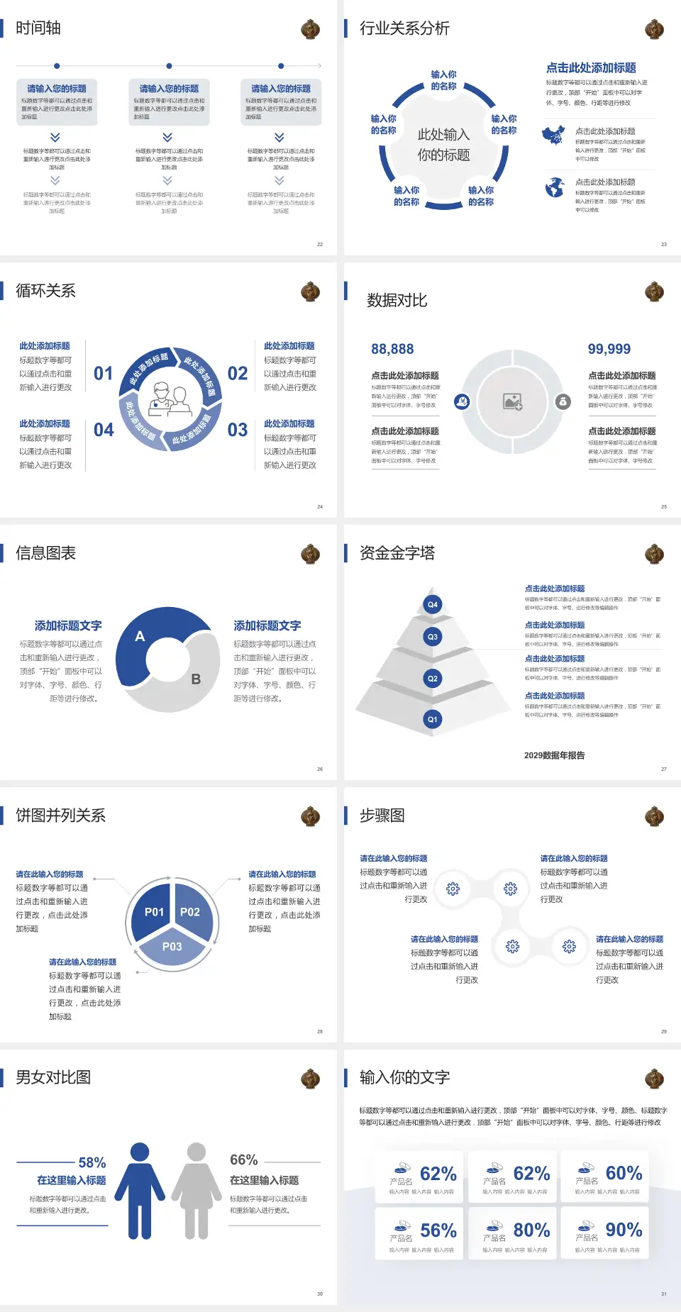 鄂尔多斯市蒙医院医院管理报告PPT模板4:3格式幻灯片预览图4