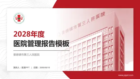 景德镇市第三人民医院医院管理报告PPT模板