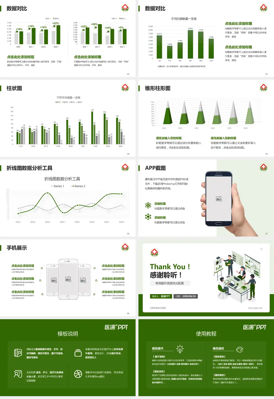 内蒙古林业总医院财务与预算报告PPT模板16:9格式幻灯片预览图4