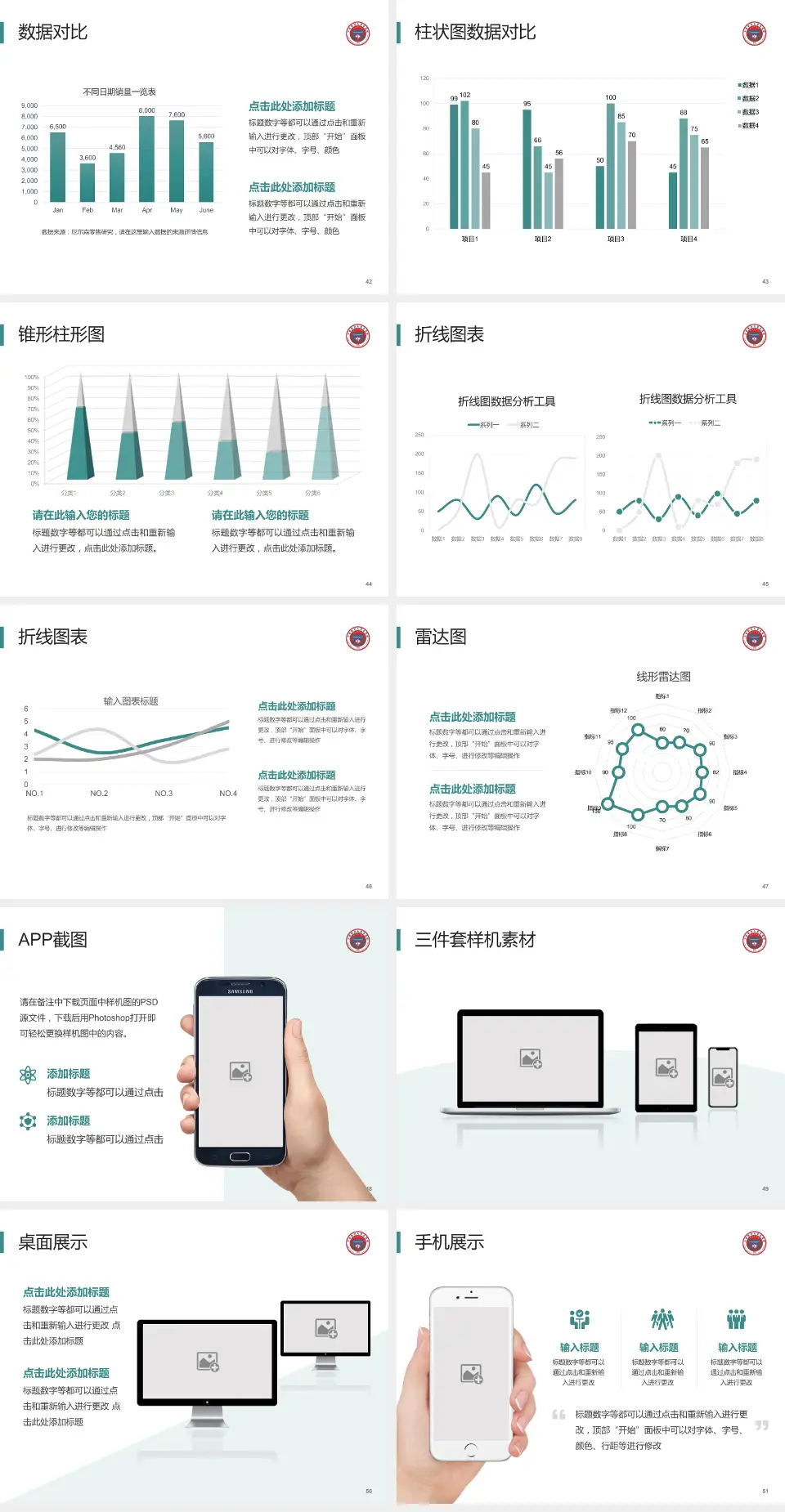宁夏医科大学总医院医院管理报告PPT模板4:3格式幻灯片预览图6