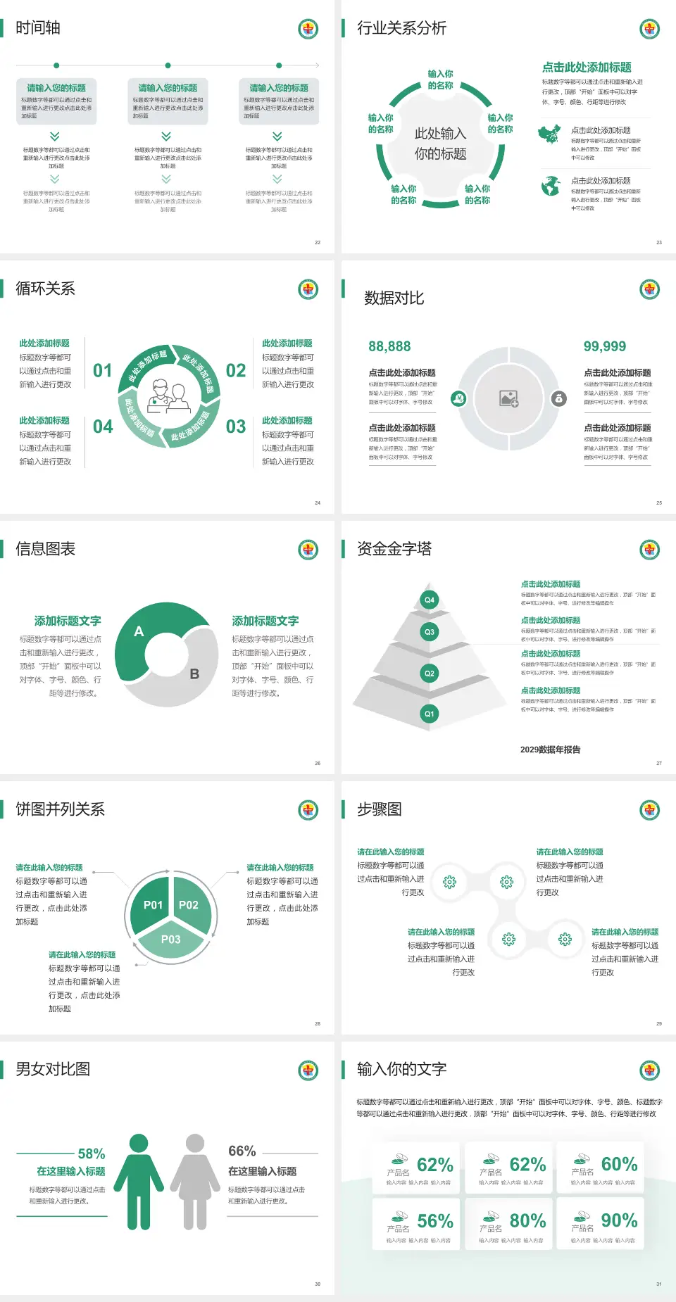格尔木市人民医院医院管理报告PPT模板4:3格式幻灯片预览图4