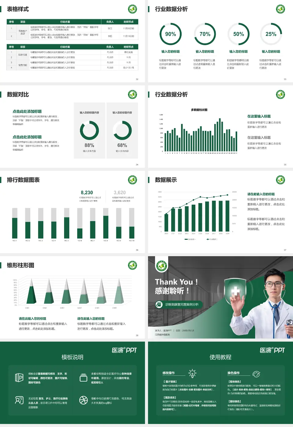 江西省肿瘤医院医疗知识普及PPT模板16:9格式幻灯片预览图5
