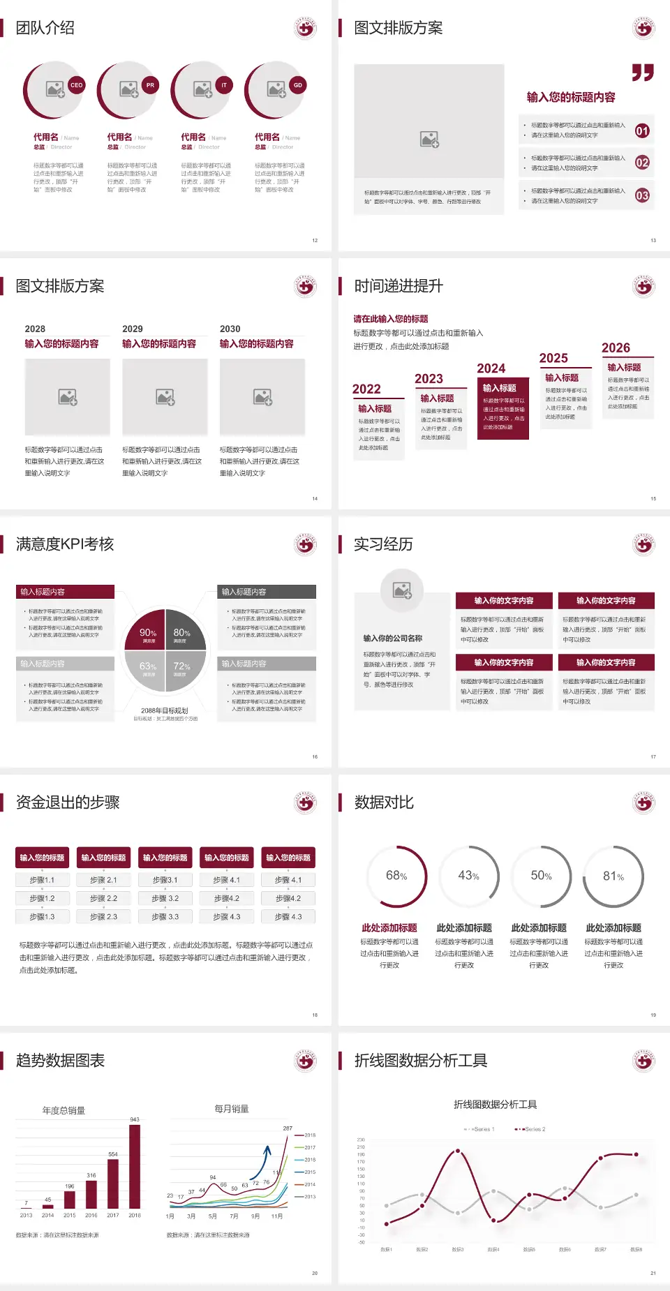 江西中医药大学附属医院西湖院区培训与教育PPT模板4:3格式幻灯片预览图3