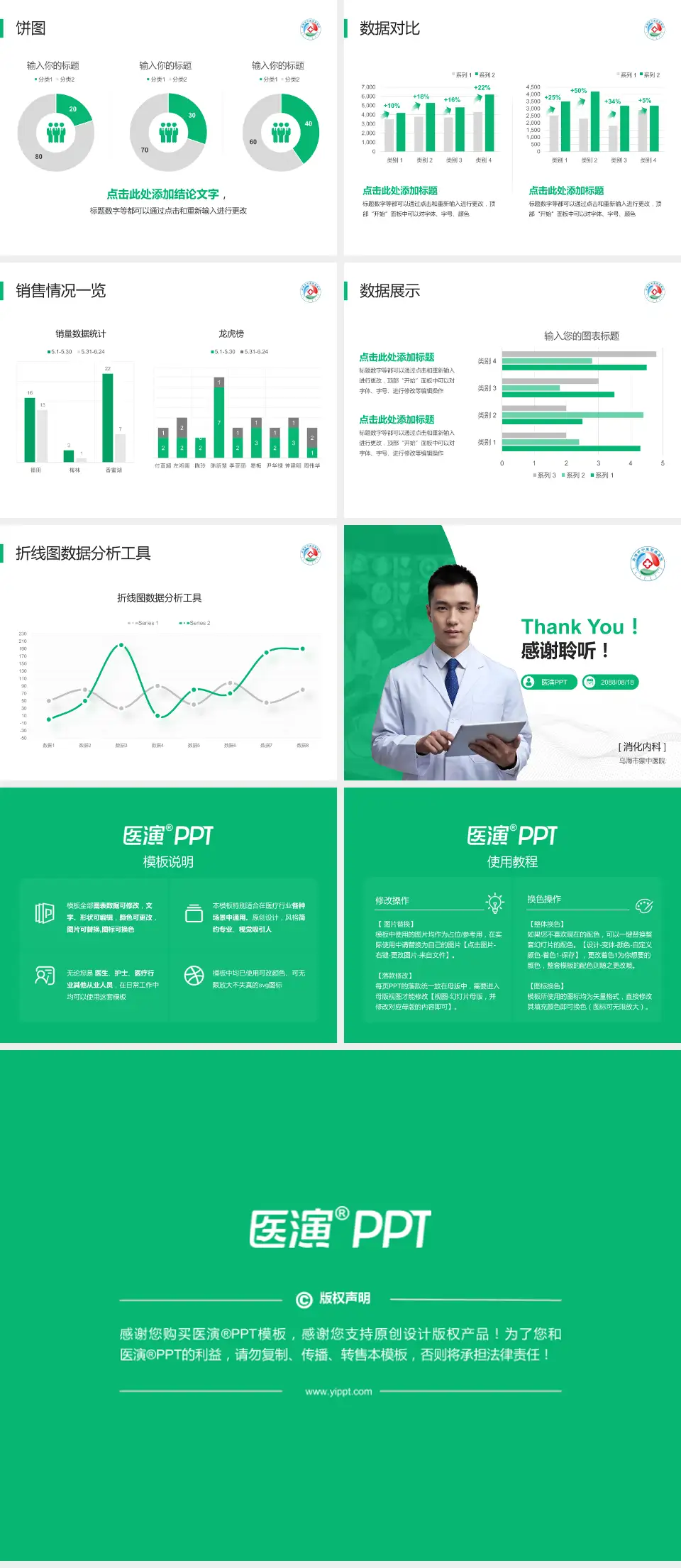 乌海市蒙中医院病例分享与讨论PPT模板4:3格式幻灯片预览图4