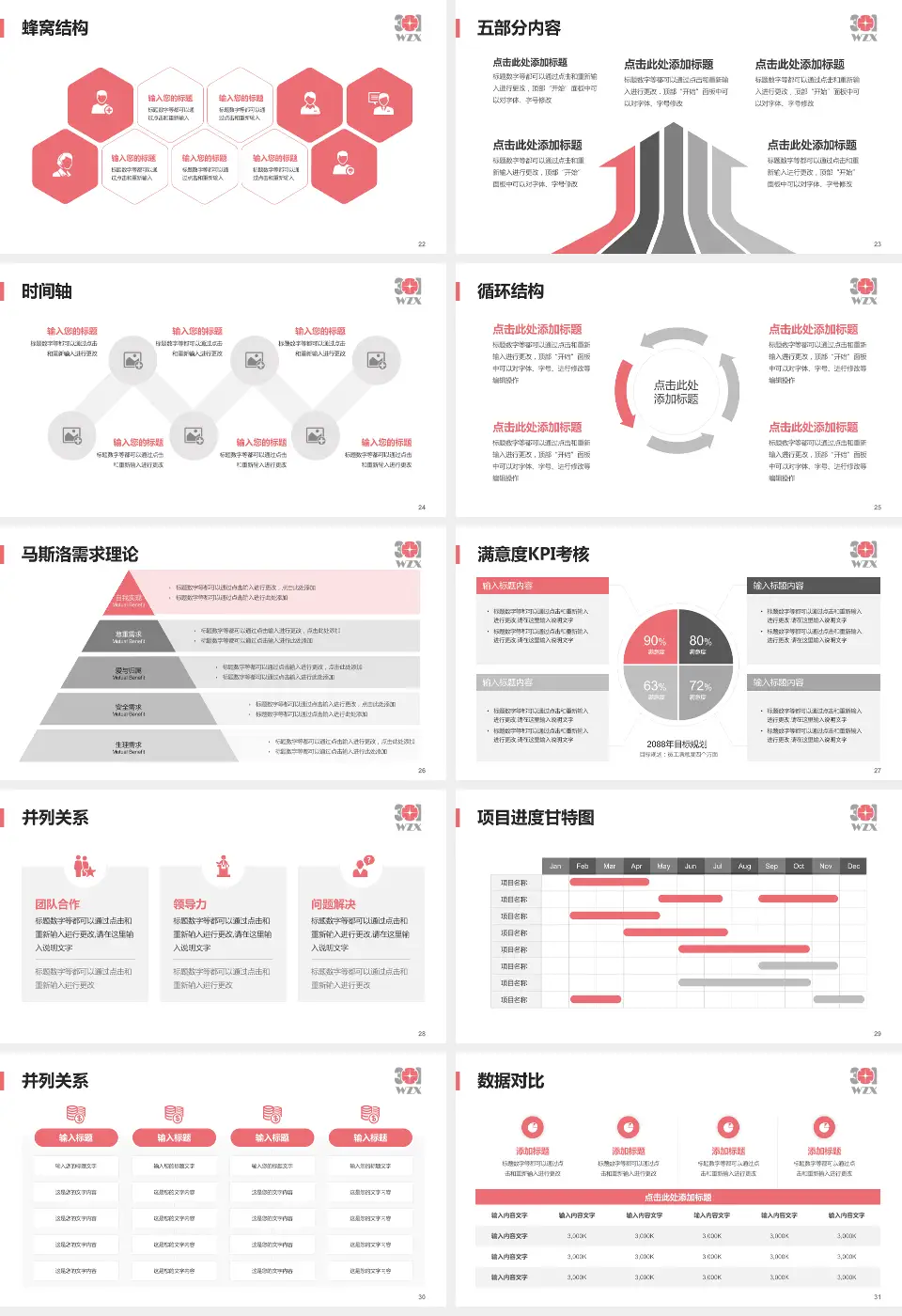中国人民解放军第五医院医疗知识普及PPT模板16:9格式幻灯片预览图4