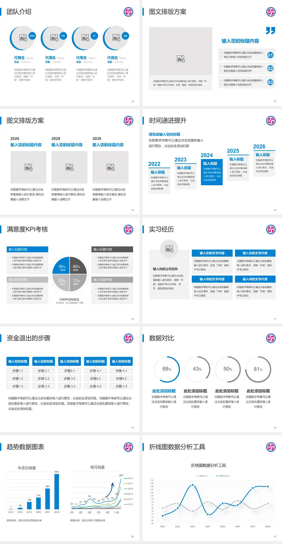 景德镇市第一人民医院培训与教育PPT模板4:3格式幻灯片预览图3