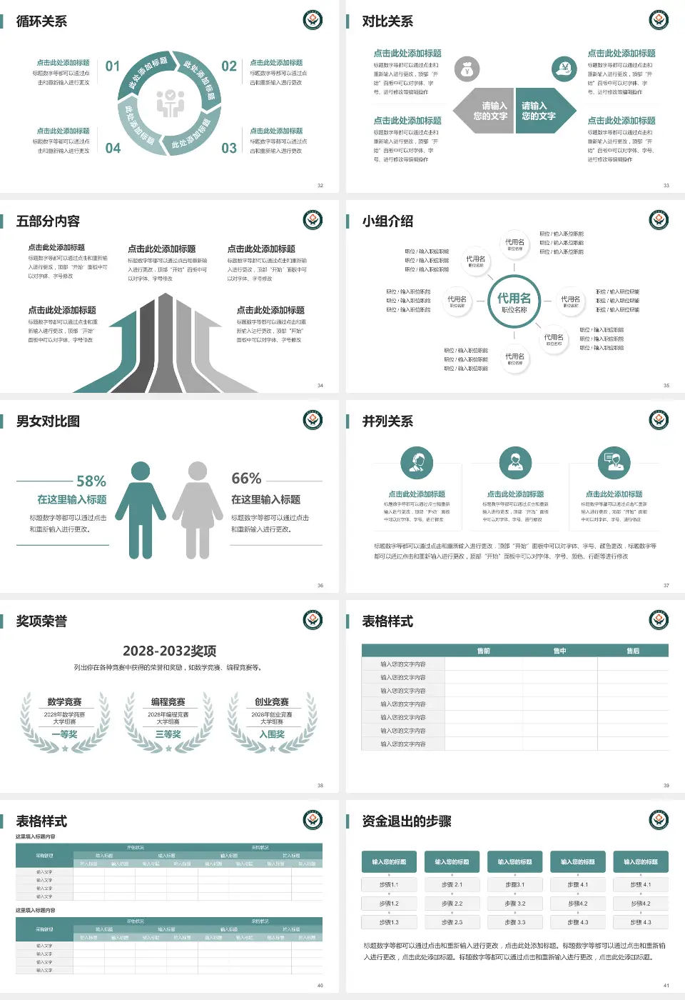 萍矿总医院医院简介/日常通用PPT模板16:9格式幻灯片预览图5
