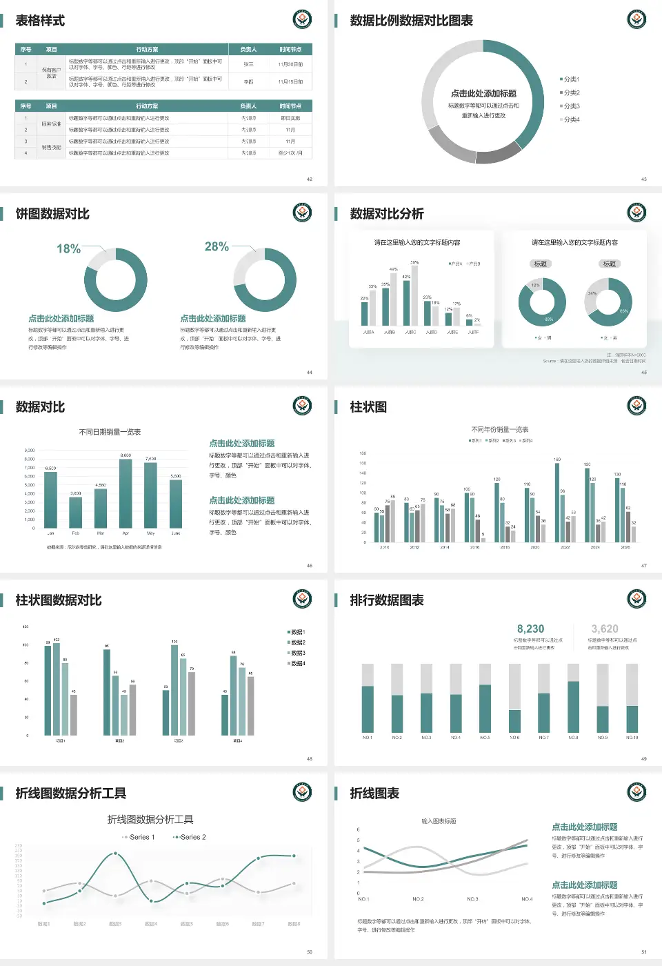 萍矿总医院医院简介/日常通用PPT模板16:9格式幻灯片预览图6