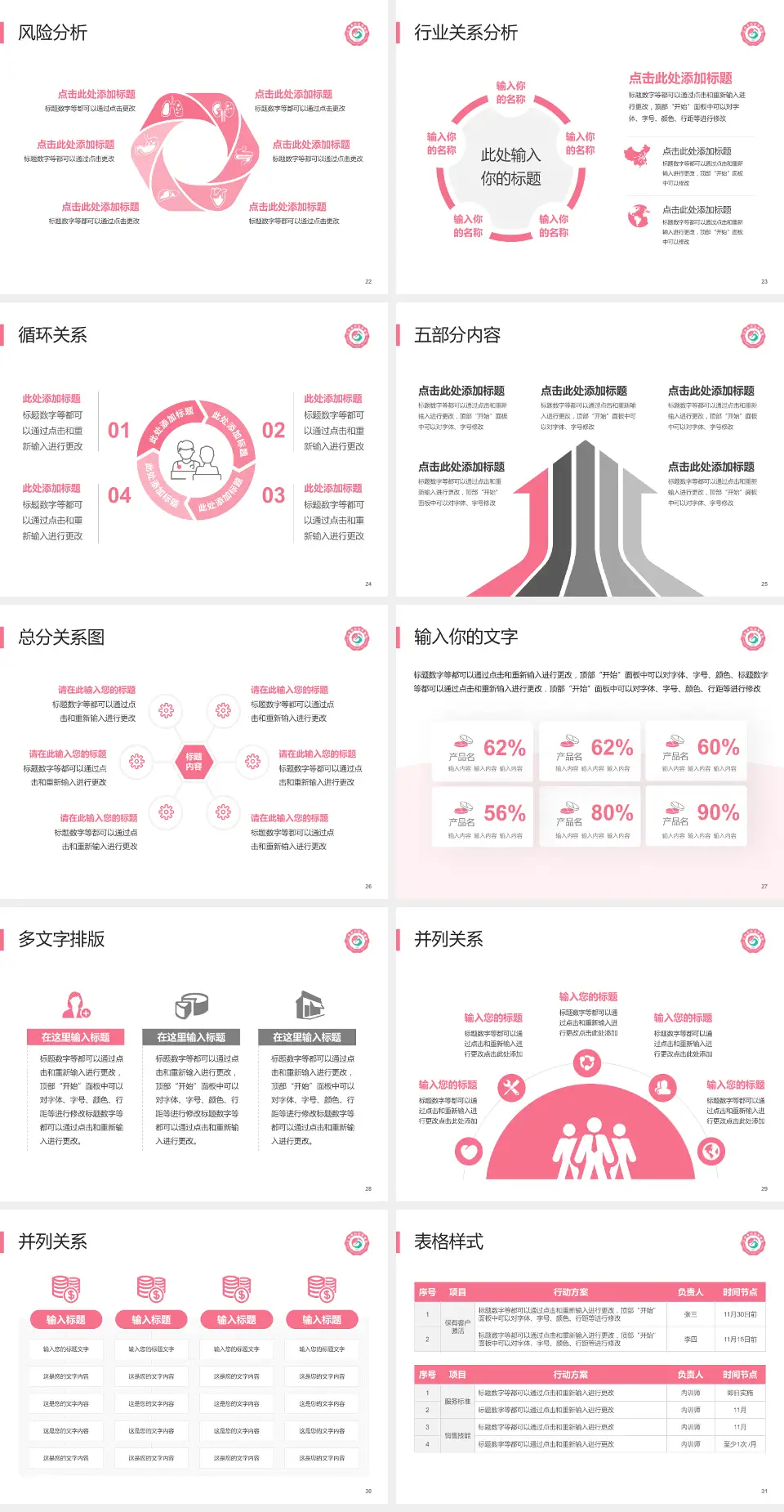 江西省妇幼保健院科室介绍与推广PPT模板4:3格式幻灯片预览图4