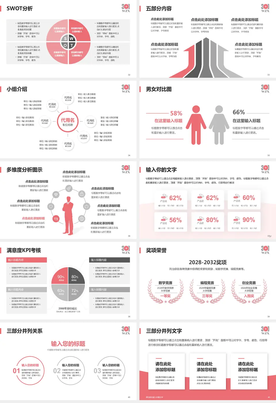 中国人民解放军第五医院医疗行业比赛专用PPT模板16:9格式幻灯片预览图5