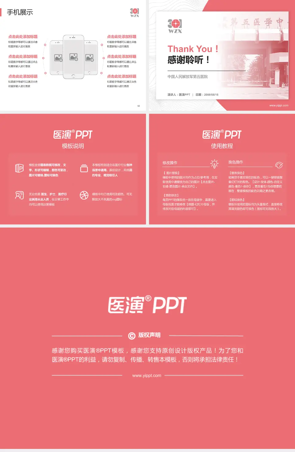 中国人民解放军第五医院医院管理报告PPT模板4:3格式幻灯片预览图7