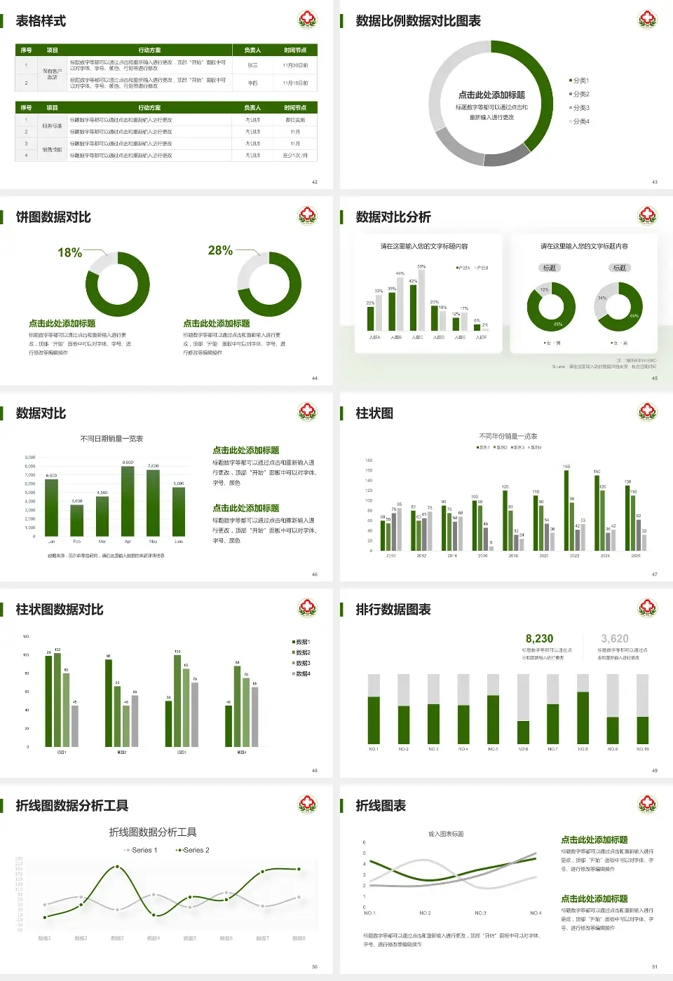 内蒙古林业总医院医院简介/日常通用PPT模板16:9格式幻灯片预览图6
