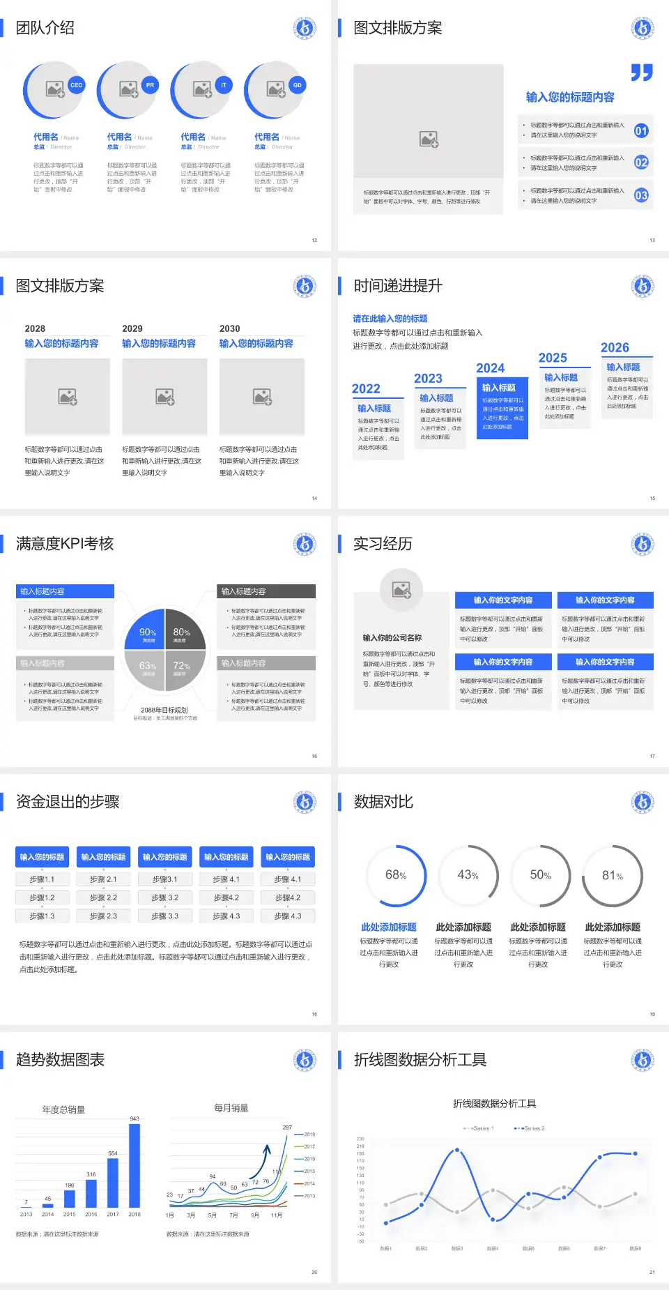 内蒙古医学院第三附属医院培训与教育PPT模板4:3格式幻灯片预览图3