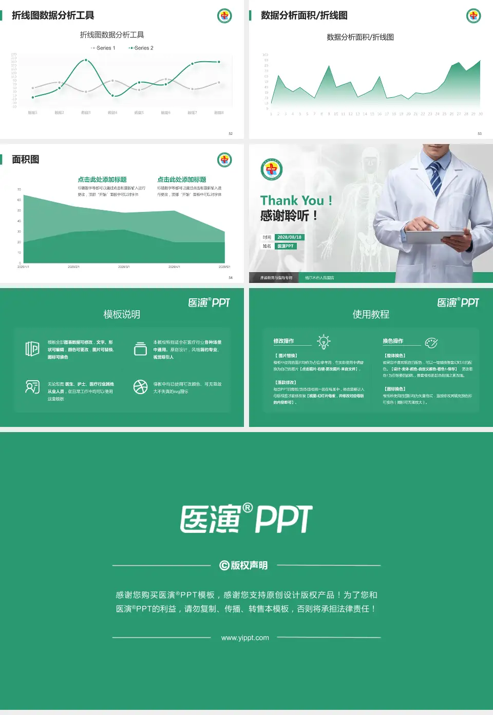 格尔木市人民医院患者教育与指导PPT模板16:9格式幻灯片预览图7