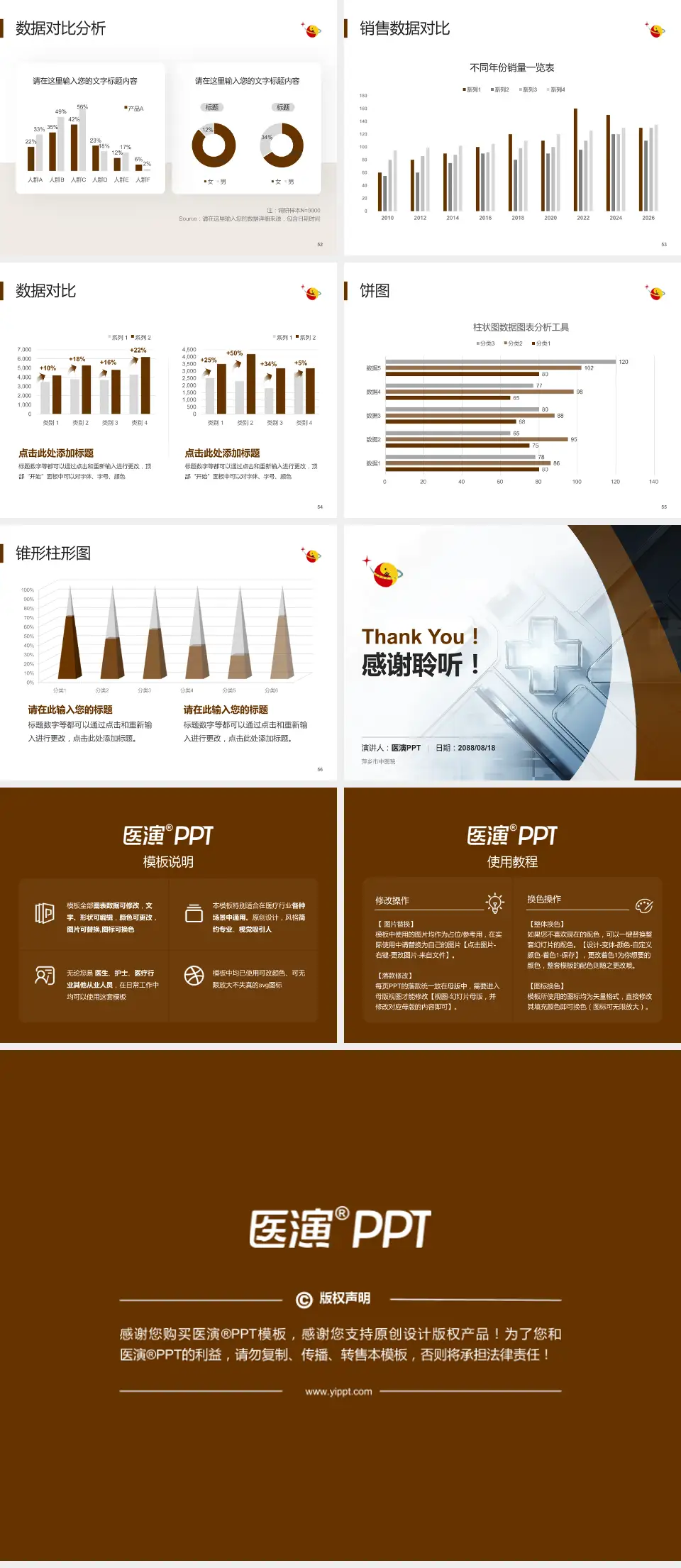 萍乡市中医院医疗行业比赛专用PPT模板4:3格式幻灯片预览图7