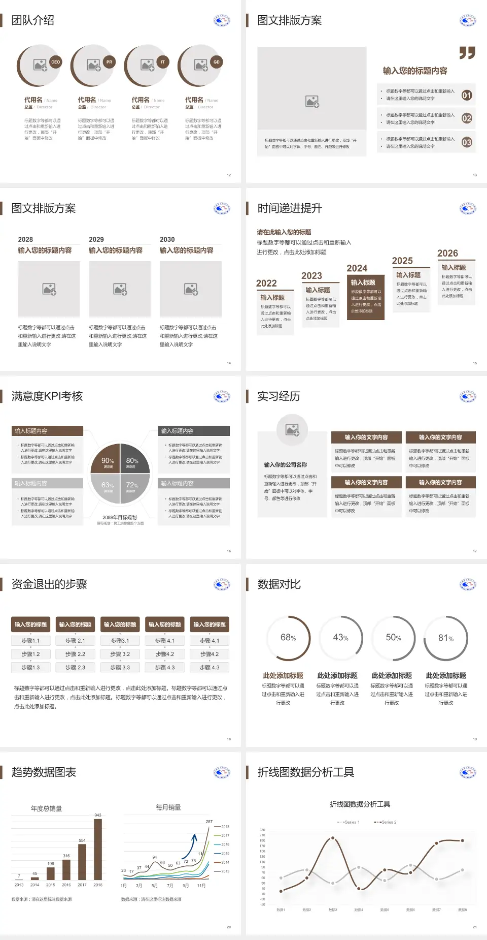 景德镇市中医院培训与教育PPT模板4:3格式幻灯片预览图3