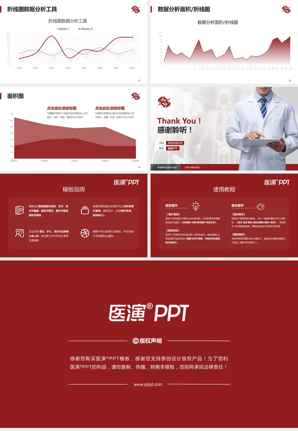 宁夏中医研究院患者教育与指导PPT模板16:9格式幻灯片预览图7