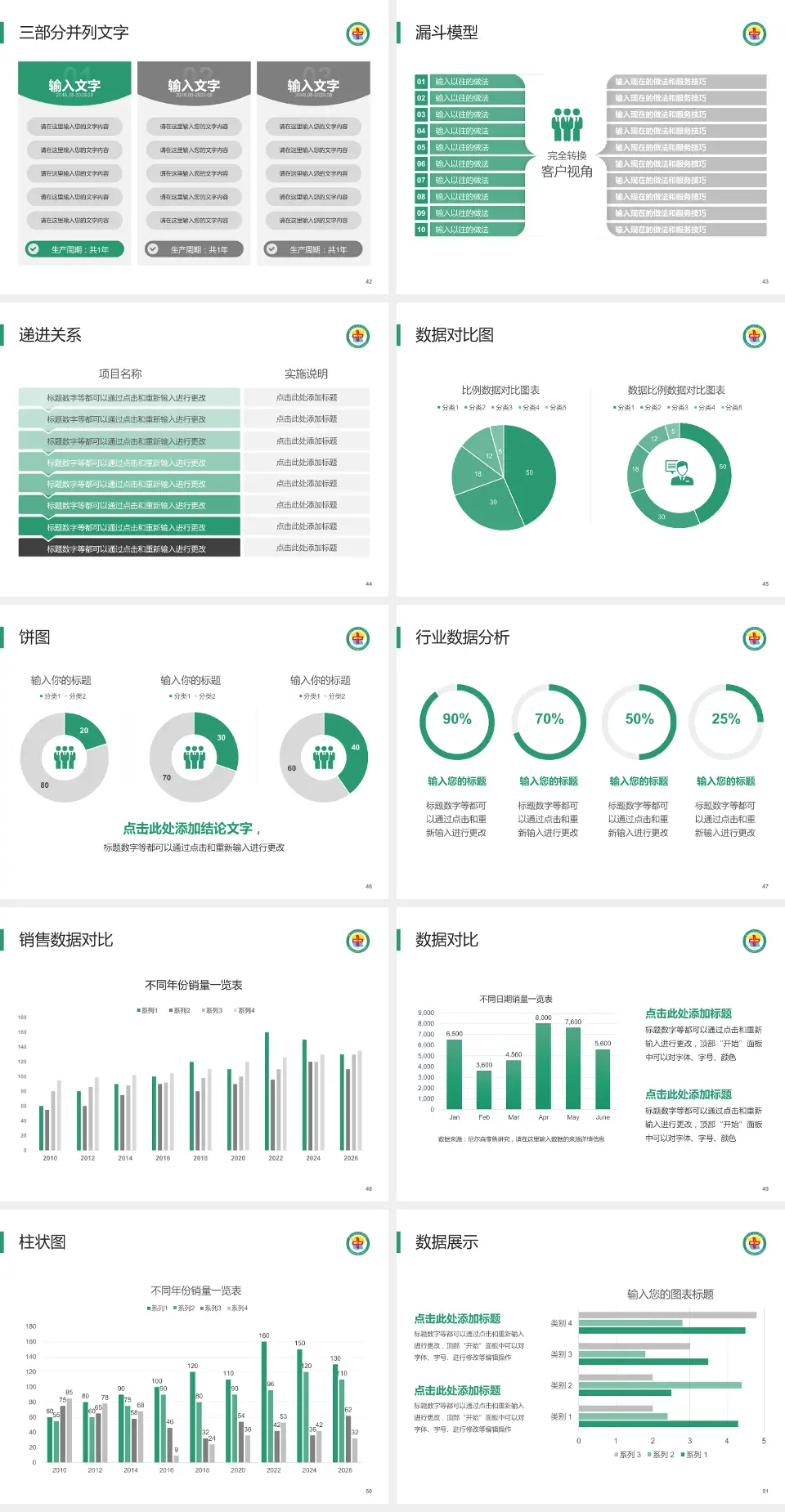 格尔木市人民医院患者教育与指导PPT模板4:3格式幻灯片预览图6
