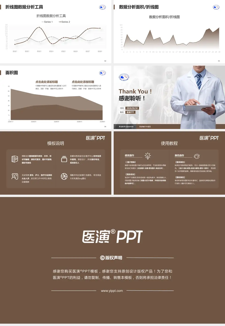 景德镇市中医院患者教育与指导PPT模板16:9格式幻灯片预览图7