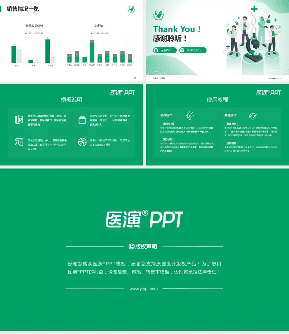 内蒙古一机医院品管圈PDCA演示专用PPT模板16:9格式幻灯片预览图7