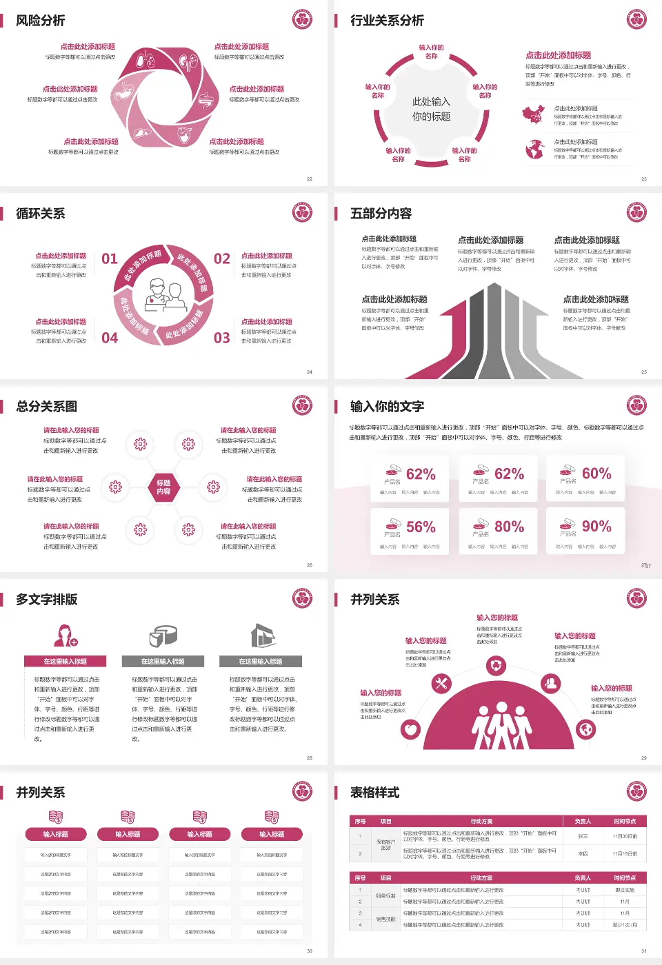 包钢职工医院科室介绍与推广PPT模板16:9格式幻灯片预览图4