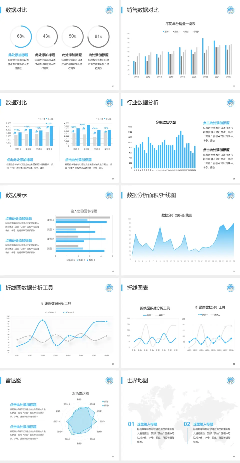 包头市中心医院会议与研讨会PPT模板4:3格式幻灯片预览图5