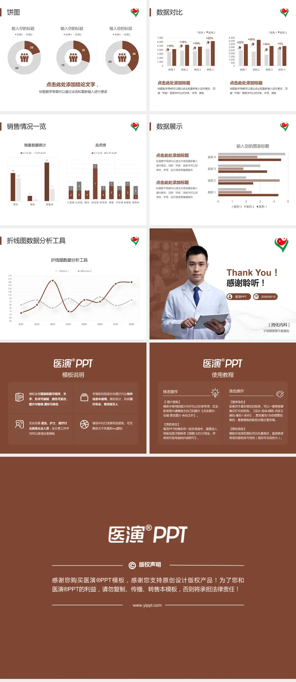 宁城县蒙医中医医院病例分享与讨论PPT模板4:3格式幻灯片预览图4