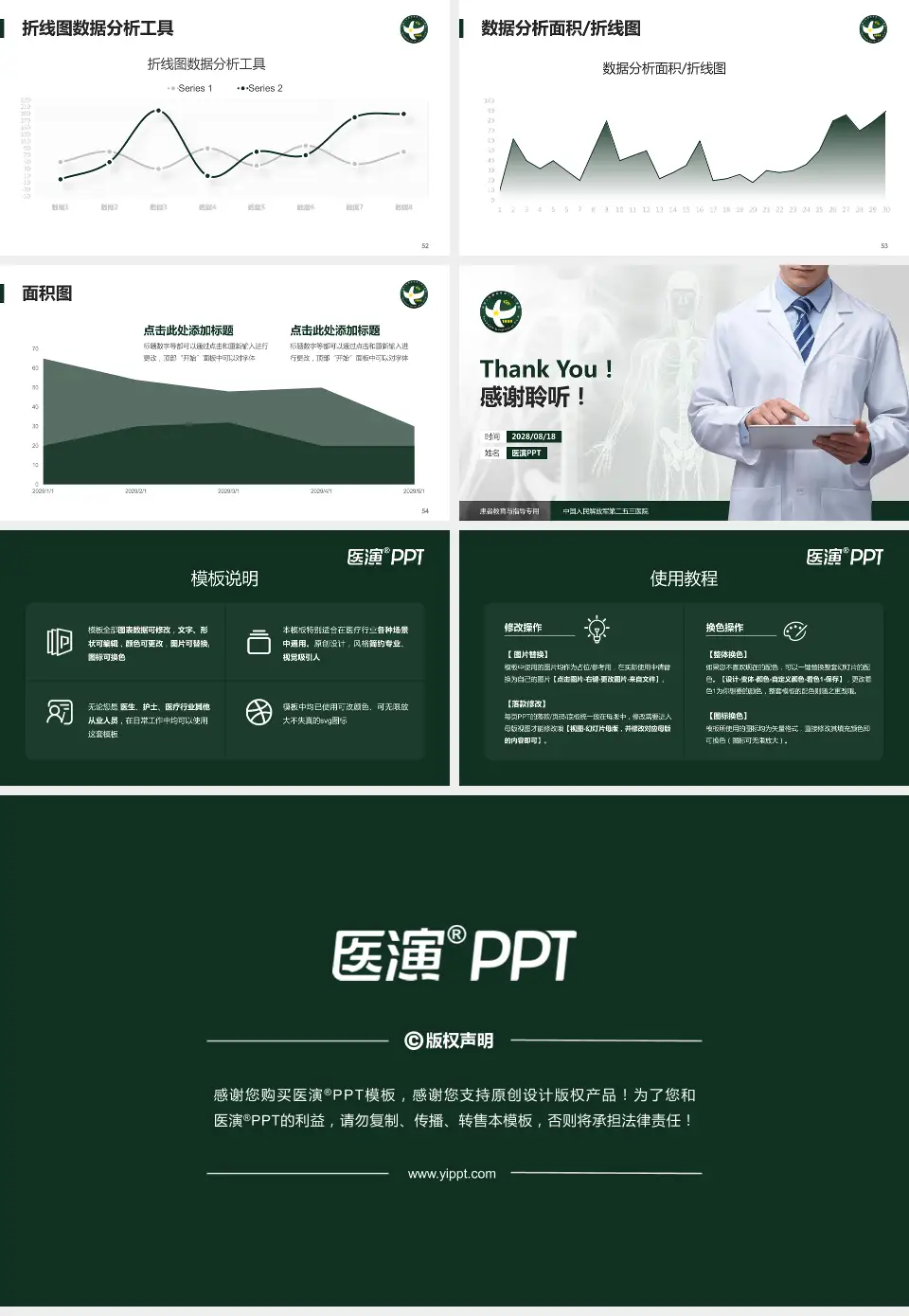 中国人民解放军第二五三医院患者教育与指导PPT模板16:9格式幻灯片预览图7