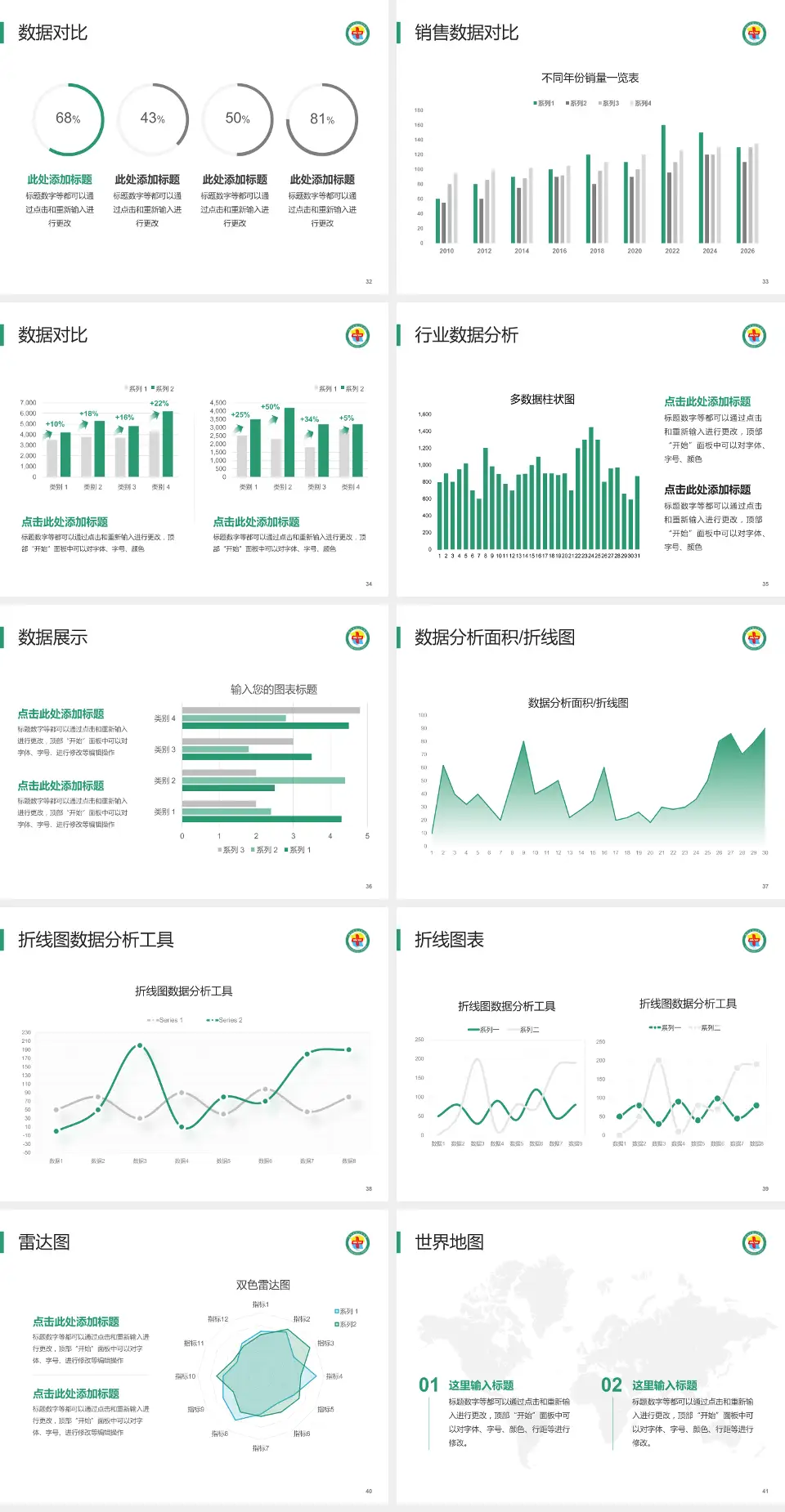 格尔木市人民医院会议与研讨会PPT模板4:3格式幻灯片预览图5