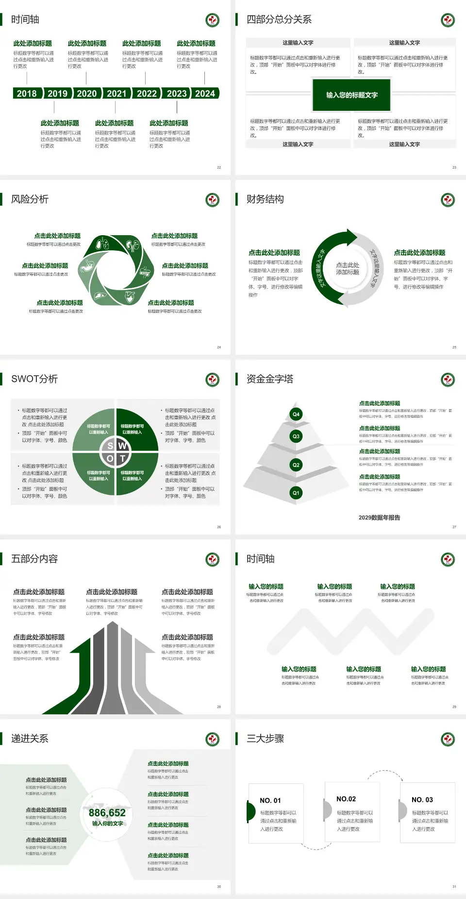 库伦旗蒙医医院患者教育与指导PPT模板4:3格式幻灯片预览图4