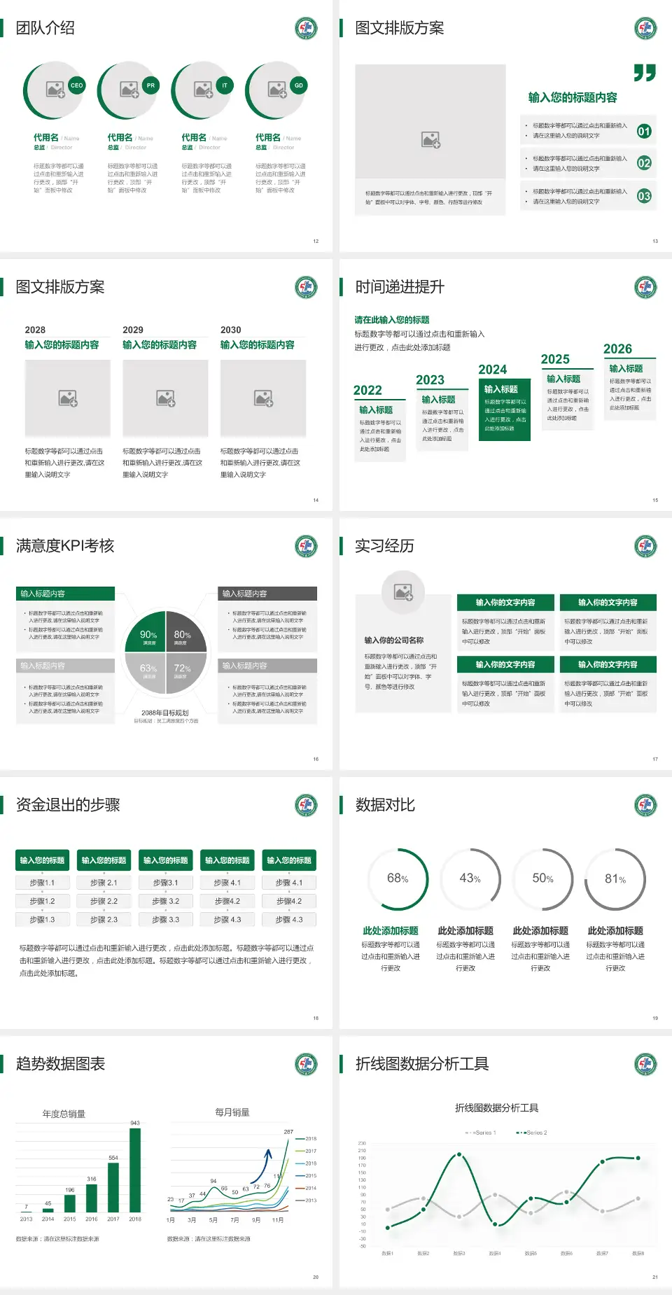 鹰潭一八四医院培训与教育PPT模板4:3格式幻灯片预览图3