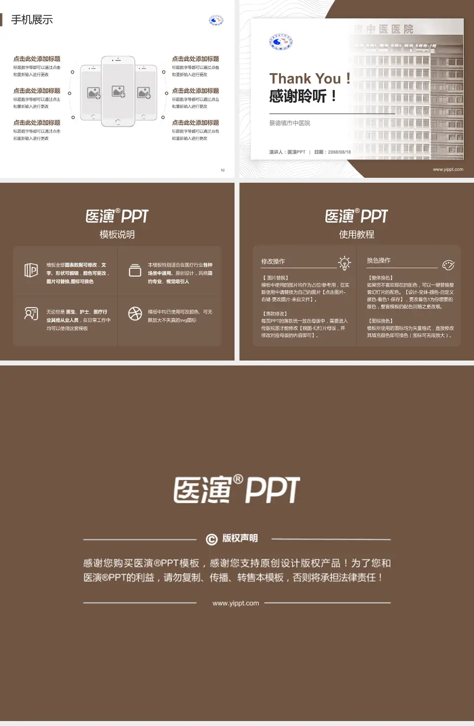 景德镇市中医院医院管理报告PPT模板4:3格式幻灯片预览图7