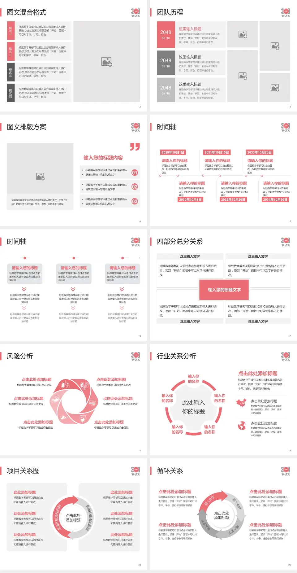 中国人民解放军第五医院项目申请与汇报PPT模板4:3格式幻灯片预览图3