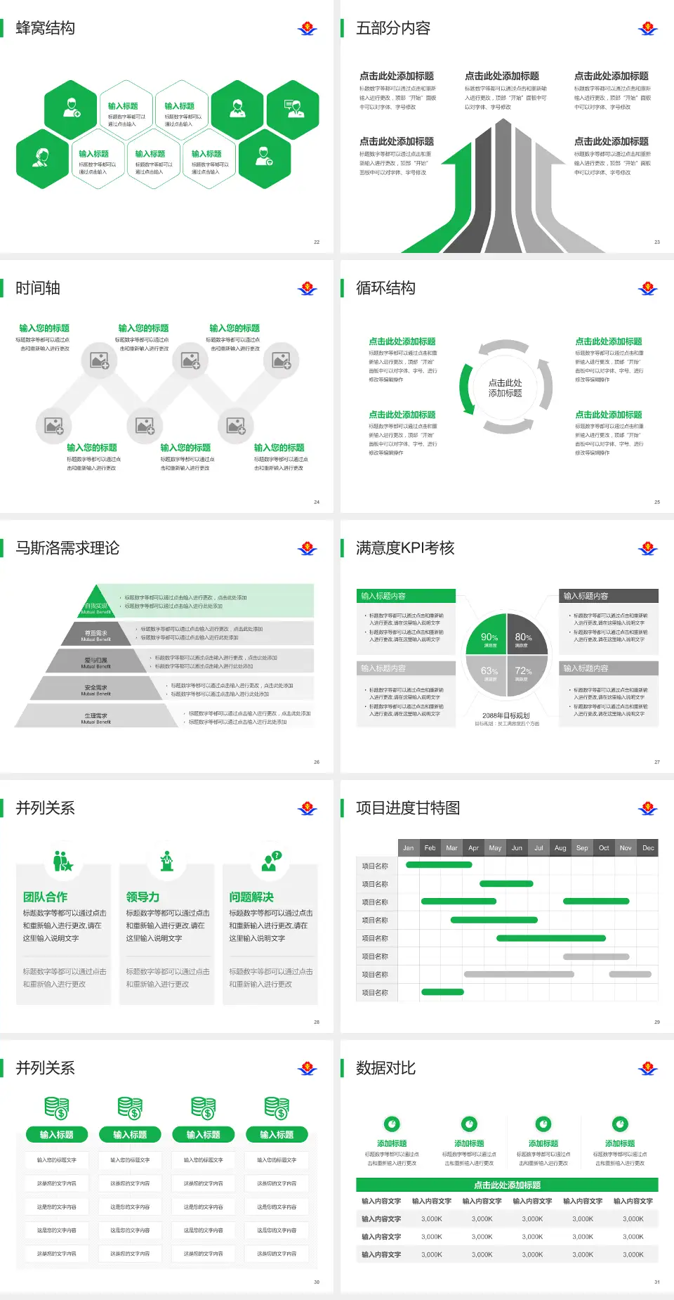 江西省儿童医院医疗知识普及PPT模板4:3格式幻灯片预览图4