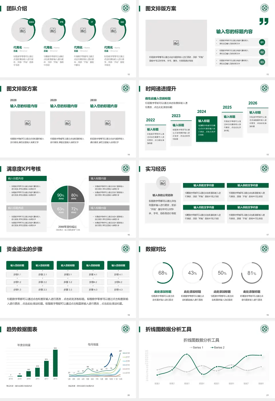 内蒙古自治区人民医院培训与教育PPT模板16:9格式幻灯片预览图3