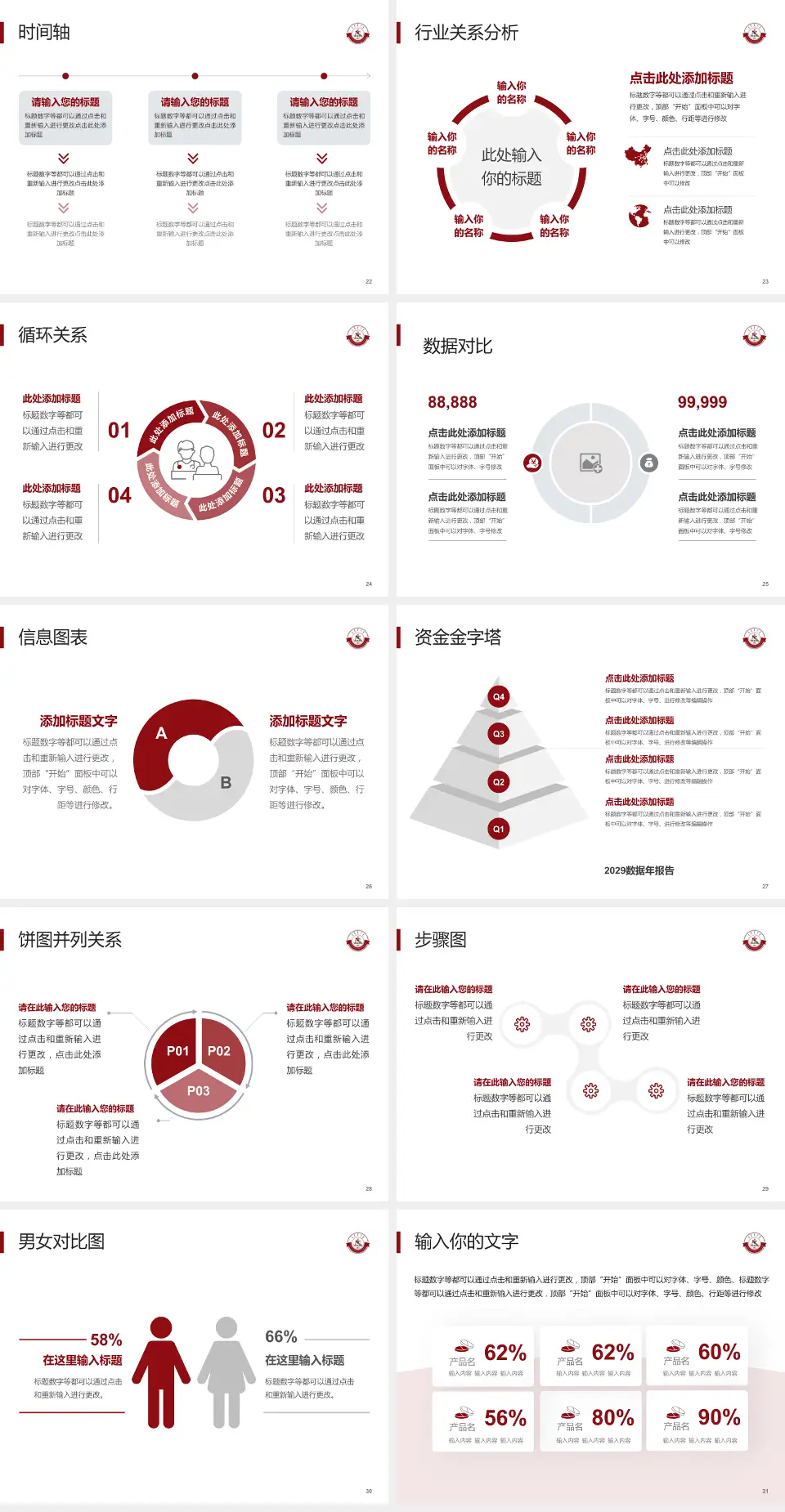 林西县医院医院管理报告PPT模板4:3格式幻灯片预览图4