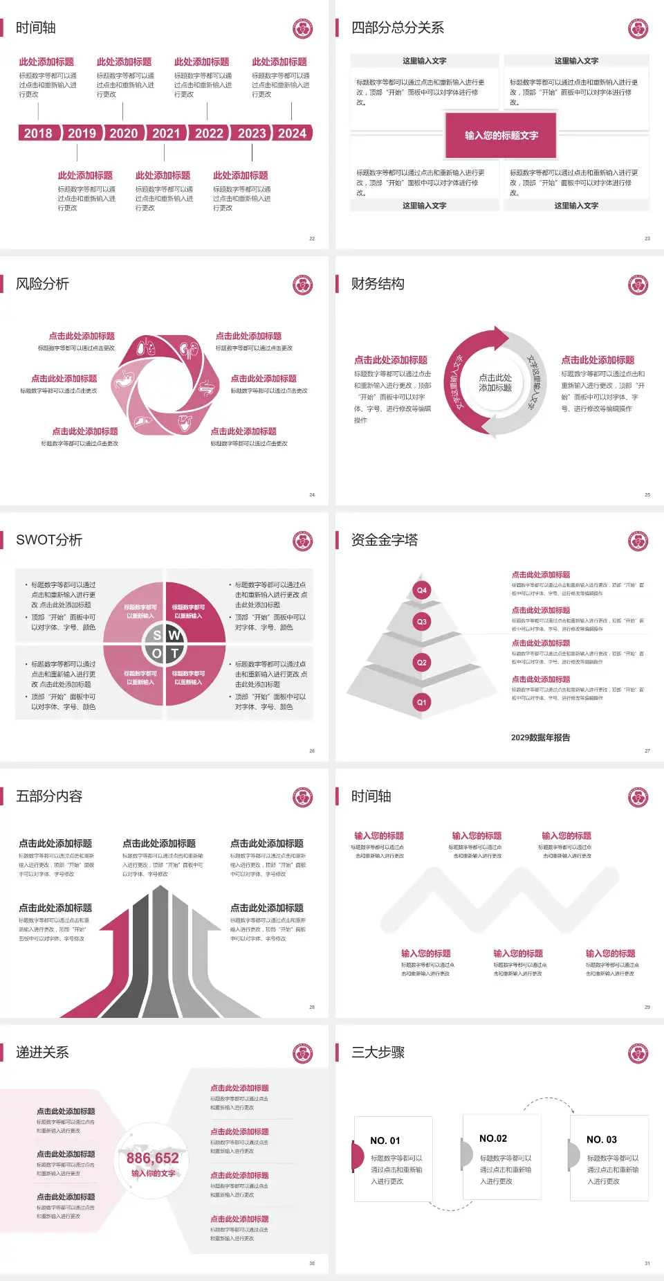 包钢职工医院患者教育与指导PPT模板4:3格式幻灯片预览图4