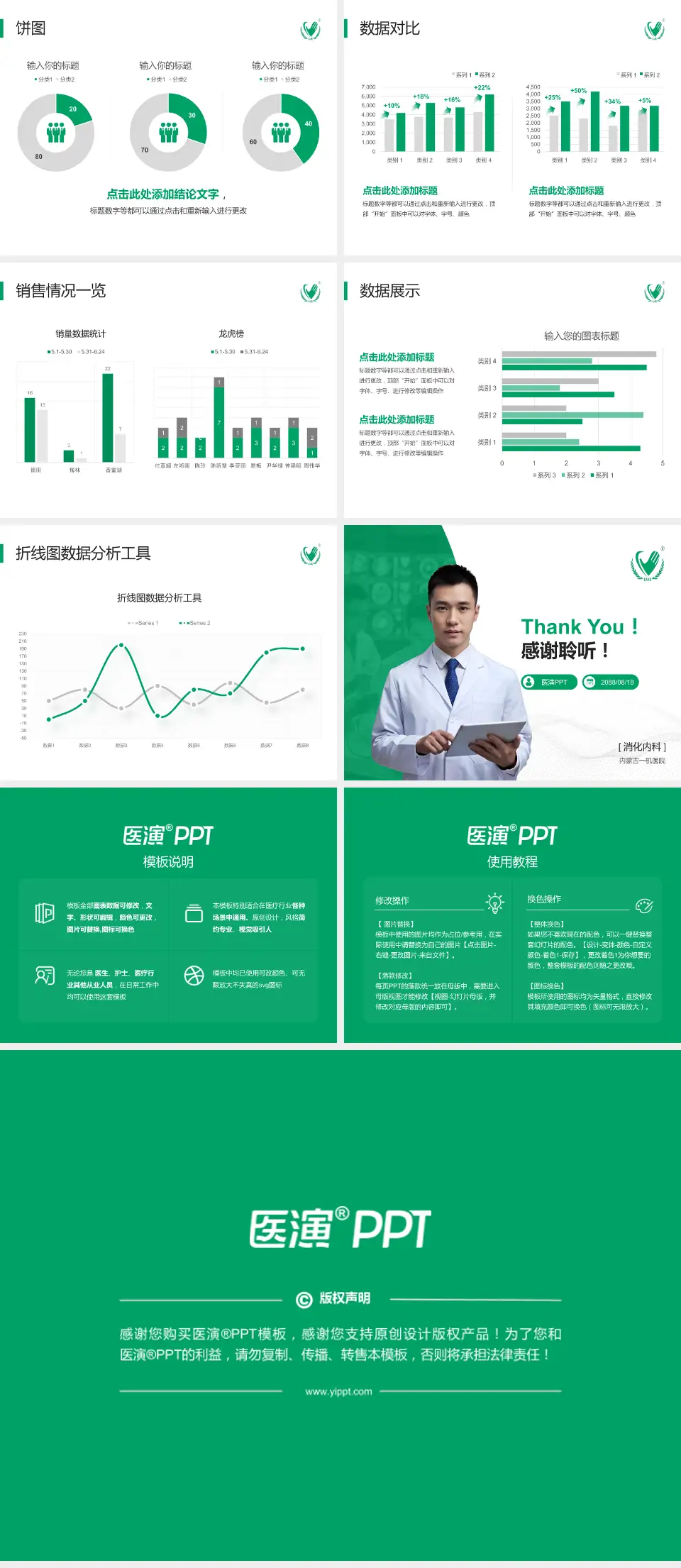 内蒙古一机医院病例分享与讨论PPT模板4:3格式幻灯片预览图4