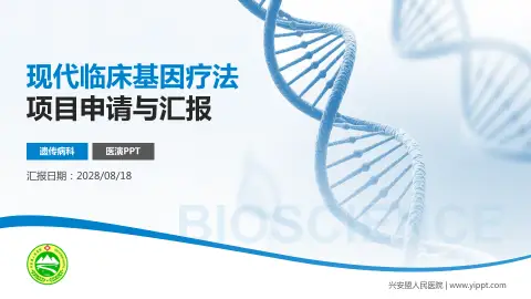 兴安盟人民医院项目申请与汇报PPT模板