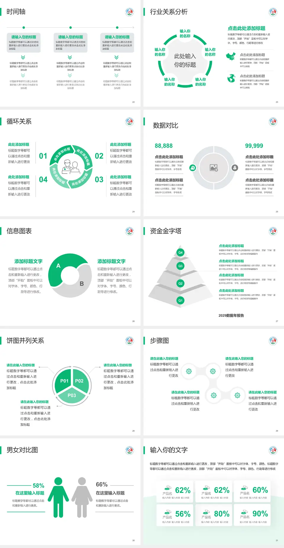 乌海市蒙中医院医院管理报告PPT模板4:3格式幻灯片预览图4