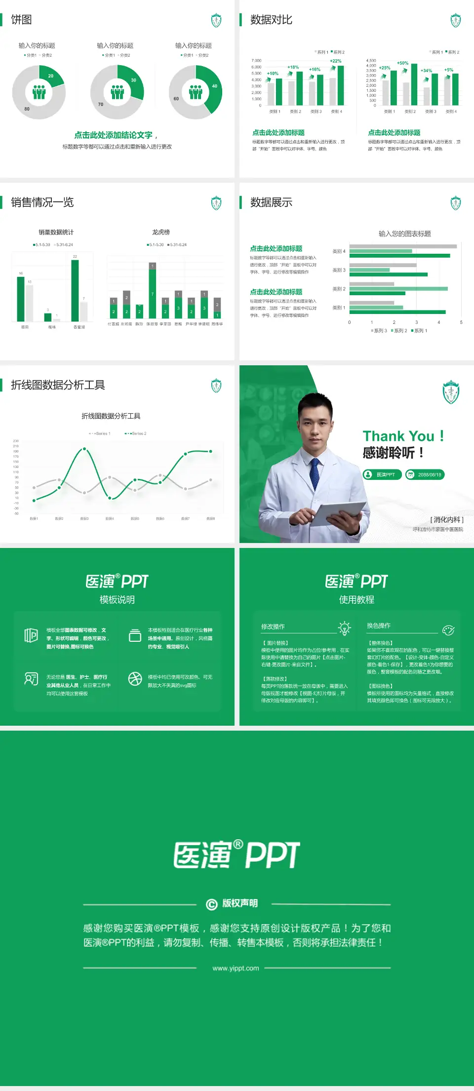 呼和浩特市蒙医中医医院病例分享与讨论PPT模板4:3格式幻灯片预览图4