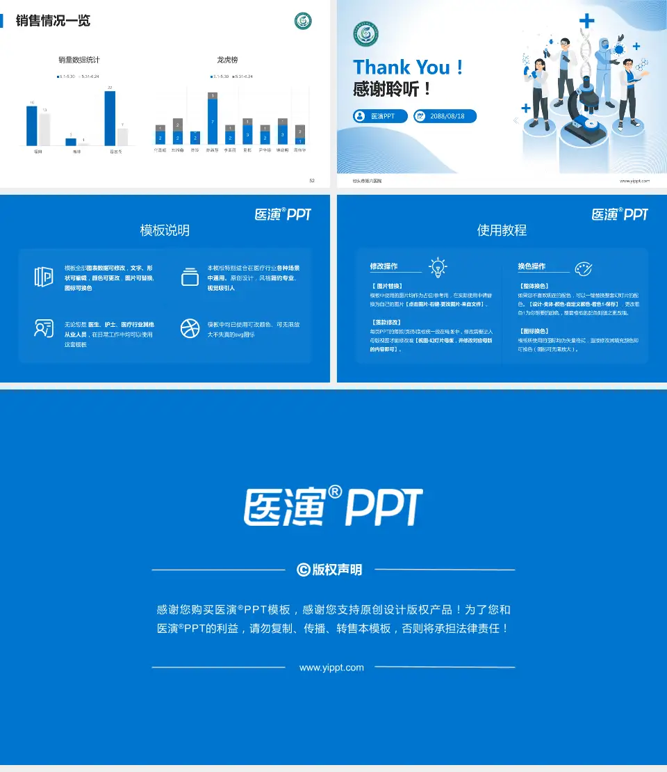 包头市第六医院品管圈PDCA演示专用PPT模板16:9格式幻灯片预览图7